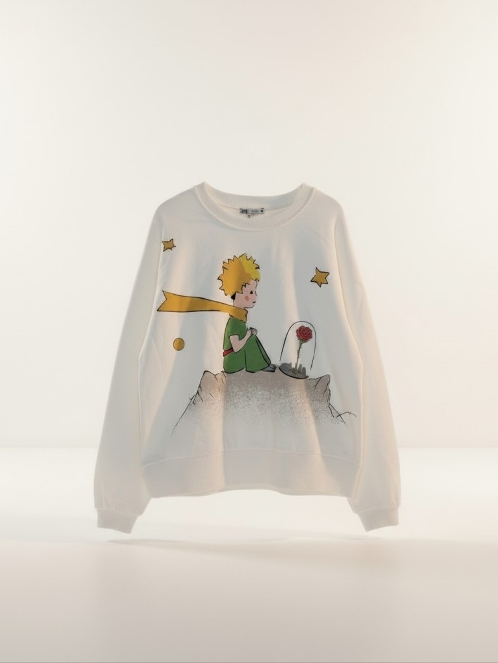 Zara x Le Petit Prince Graphic Sweatshirt Cream M